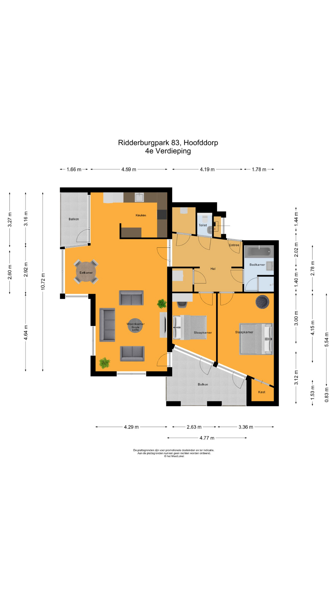 Ridderburgpark 83 , 2135 KT Hoofddorp map